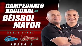 Colón vs Chiriquí  Juego 2 de la Serie Final del Béisbol Mayor 2024 [upl. by Itsirc]