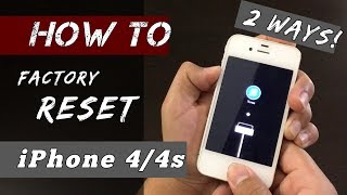 HOW to Hard Reset iPhone 44S Works in 2021 [upl. by Wadesworth]