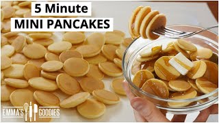 5 Minute MINI PANCAKES  Pancake Cereal  Mini Pancakes Recipe [upl. by Clayson259]