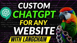 CHATGPT For WEBSITES Custom ChatBOT LangChain Tutorial [upl. by Gran]