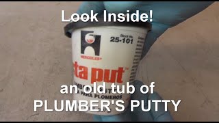 Look Inside Old plumbers putty from Home Depot [upl. by Naot889]