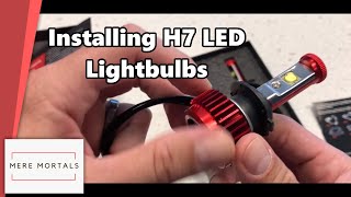 Installing H7 Low beam LED Bulbs in VW Jetta MK6 [upl. by Lubbi139]