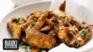 Crispy Ovenbaked Salt amp Pepper Wings  Marions Kitchen [upl. by Stiegler821]