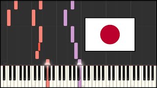 Japan National Anthem  Kimi Ga Yo Piano Tutorial [upl. by Correna]