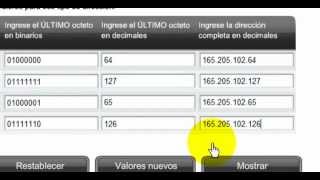 Cálculo de las direcciones IP de red broadcast y host [upl. by Karlise]