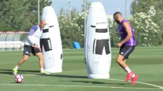 Benzema showing pinpoint accuracy in training [upl. by Ardaed]