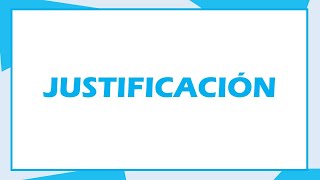 ¿Cómo redactar la justificación Proyecto  Tesis  Investigación [upl. by Acillegna]