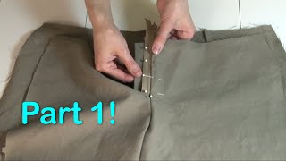 How to Attach a Zipper  Pants and Trousers Part 1 [upl. by Nnaeiram]