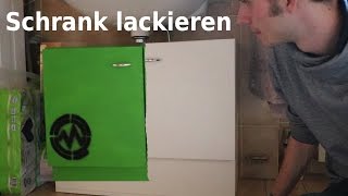 Schrank lackieren  DIY Anleitung [upl. by Siffre651]