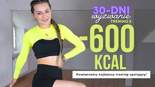 Wyzwanie LATO 🔥 5 Trening Interwałowy 600 kcal  Monika Kołakowska [upl. by Rufus372]