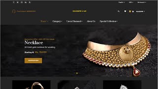 ECommerce  Jewellery Website using HTML  CSS  BOOTSTRAP and JAVASCRIPT  Part 2 [upl. by Hoo201]