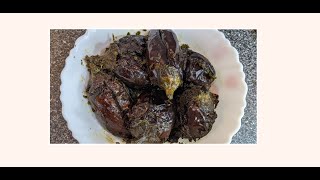 Aubergine  Brinjal Fry  Easy Yummy curry goes well with plain white rice or roti [upl. by Scottie842]