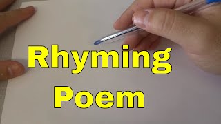 How To Write A Poem That RhymesTutorial [upl. by Anaik]