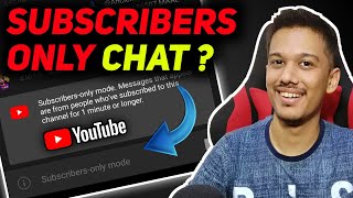 How to Enable quotSUBSCRIBER ONLY CHATquot on YouTube Live Stream [upl. by Brick]