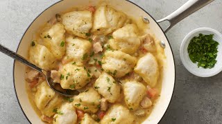 Quick Easy Chicken amp Dumplings Recipe  PIllsbury [upl. by Lleksah833]