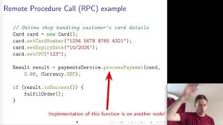 Distributed Systems 13 RPC Remote Procedure Call [upl. by Willner852]