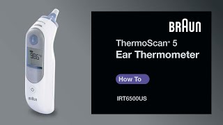 Braun ThermoScan 5 Ear Thermometer IRT6500IRT6020  How to Change from Fahrenheit to Celsius [upl. by Winchester]