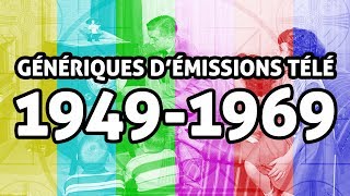 Génériques démissions télé de 1949 à 1969 en français [upl. by Harad]