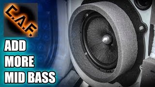 How to Add Mid Bass  Build Custom Speaker Adapters CarAudioFabrication [upl. by Wendye70]