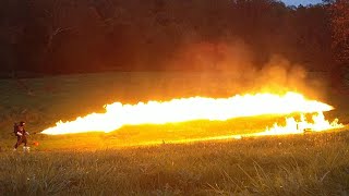 KTP Flammenwerfer 18 FmW 18 Flamethrower Target Practice [upl. by Aufmann]