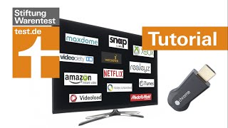 Tutorial OnlineVideo auf dem Fernseher nutzen Test Onlinevideotheken amp Google Chromecast [upl. by Gwyn164]