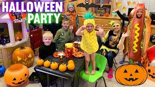 Costume Party amp Spooky Haunted House Halloween Skit [upl. by Farr]