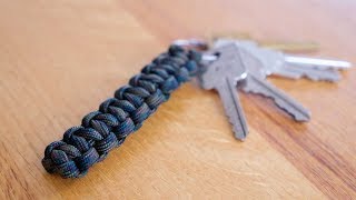 SUPER EASY Paracord Keychain in 90 SECONDS [upl. by Aeirdna]