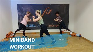 Miniband Workout  45min  Übungen für zu Hause  medifit Wolfhagen [upl. by Kcirdla]