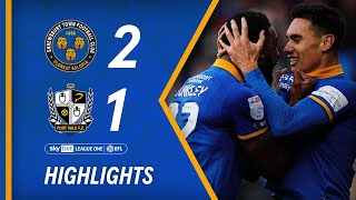 Shrewsbury Town 21 Port Vale  2324 highlights [upl. by Airetal]