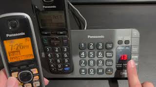 How To Add Additional Handsets To A Panasonic Home Phone Base [upl. by Skinner857]