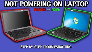 Finally Fix Laptop not powering on step by step [upl. by Ocin]