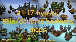 17 hypixel solo bedwars maps FREE to download NO ADFLY [upl. by Imuy766]