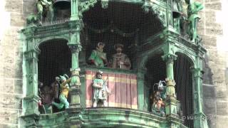 Glockenspiel München Marienplatz HD  Munich carillon HD [upl. by Shewmaker]