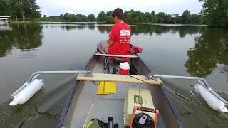 PVC CANOE OUTRIGGERS IN ACTION [upl. by Adnileb]