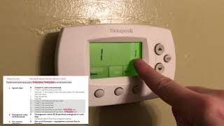 How to program a Honeywell FocusPro TH6000 series thermostat [upl. by Celka449]