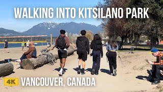 🇨🇦Kitsilano Park Walk Vancouver BC Canada 4K Scenic Virtual Walking Tour in March 2024 [upl. by Aokek797]