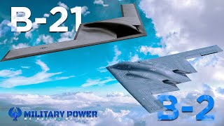 NextGeneration Bomber B21 Raider VS The B2 Spirit Stealth Bomber [upl. by Niwre]