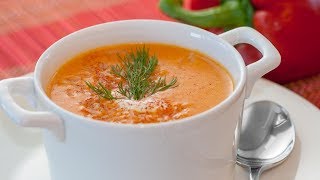 Velouté Carmen  Red Bell Pepper Cream Soup [upl. by Illek478]