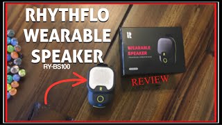 Rhythflo Wearable Bluetooth Speaker Review RYBS100 [upl. by Rem]