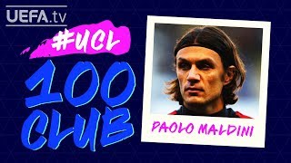 PAOLO MALDINI UCL 100 CLUB [upl. by Minier]