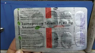 Neksium 40 mg  Esomeprazole 40mg  Neksium 40mg Tablet  Neksium 40mg uses review in Hindi [upl. by Reiser]