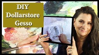 Diy Dollarstore Gesso [upl. by Sillaw25]