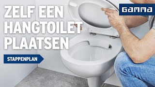 Hangtoilet plaatsen  Klustips  GAMMA België [upl. by Anicul]