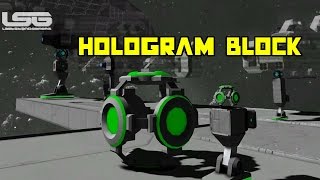 Space Engineers  Projector  Hologram Block Automated Building [upl. by Ruthe309]