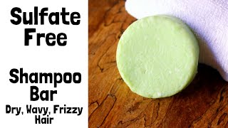 Shampoo Bar Recipe for Wavy Frizzy Dry Hair  Sulfate free  Syndet Shampoo bar [upl. by Wordoow893]