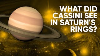 What did Cassini see in Saturns rings [upl. by Sardse]