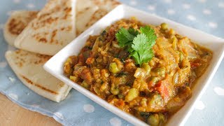 Indian Eggplant Curry Recipe Baingan Bharta Pais Kitchen [upl. by Benjamen]