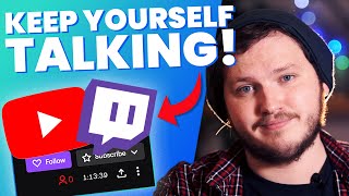 How To Keep YOURSELF TALKING And PLAN Your Stream  Twitch Growth 2021 [upl. by Olethea]