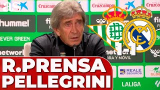 PELLEGRINI rueda de prensa ISCO EMPATE CHADI RIAD  BETIS 1  REAL MADRID 1 [upl. by Natek]