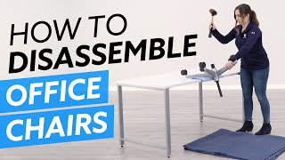 How To Disassemble Office Chairs [upl. by Berfield]